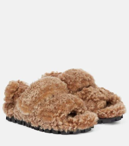 Miu Miu Shearling sandals 1