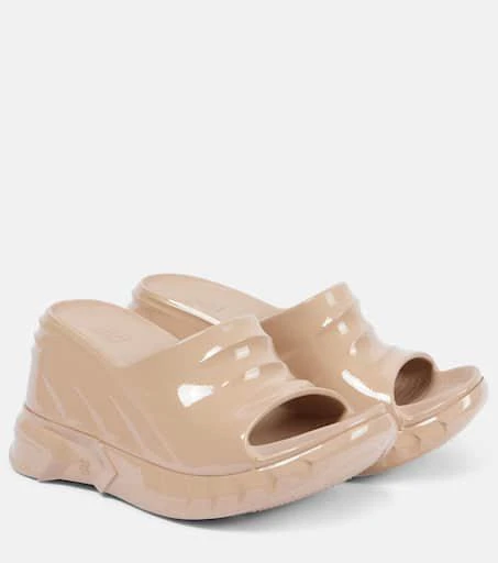 Givenchy Marshmallow wedge slides 1
