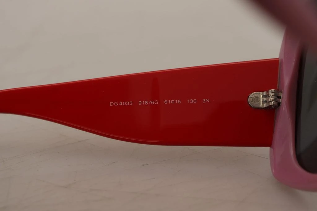 Dolce & Gabbana Dolce & Gabbana Pink Red Plastic Frame Oversized DG4033 Sunglasses 8