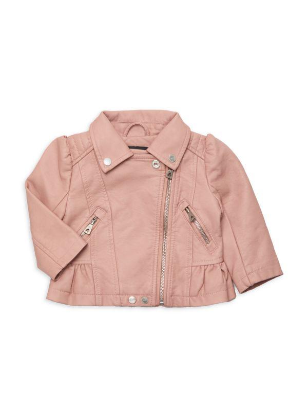 Urban Republic Baby Girl's Faux Leather Moto Jacket