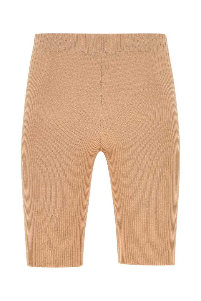 ANDREA ADAMO Andrea Adamo High-Waist Ribbed Shorts