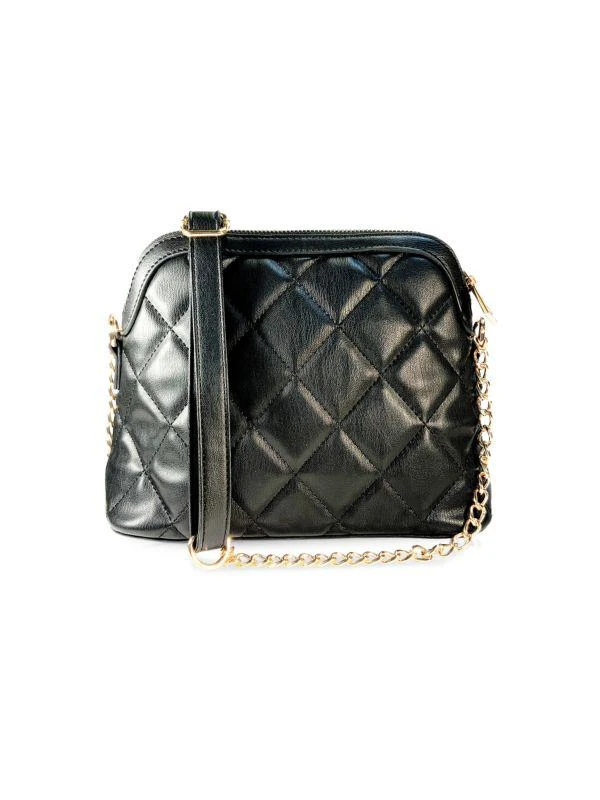 Badgley Mischka Faux-Leather Quilted Dome Crossbody Bag 2