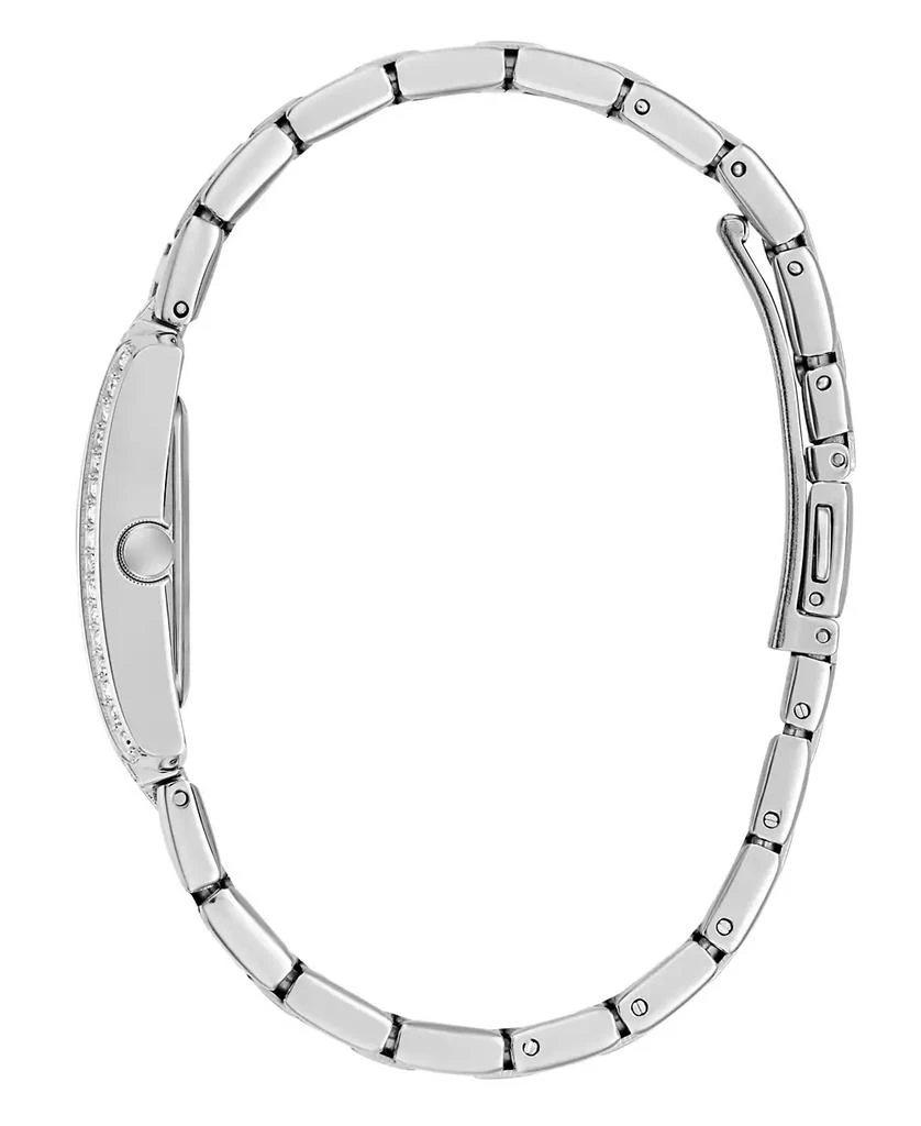 GUESS Women's Silver-Tone Glitz Analog Watch, 23mm 2