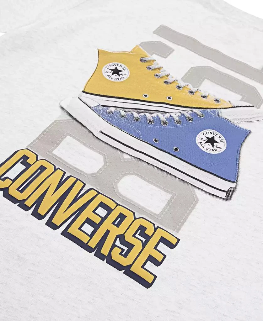 Converse Big Boys Retro Front Back Sneaker T-shirt 4