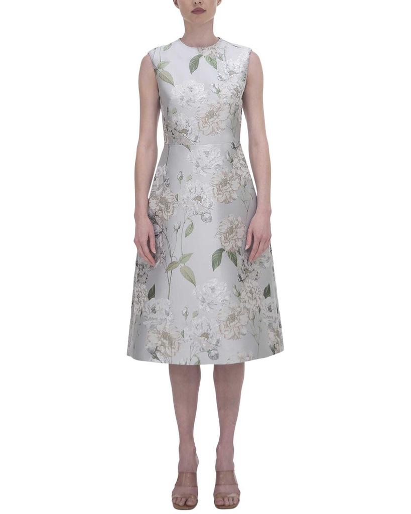 REEM ACRA Jacquard Sheath Dress