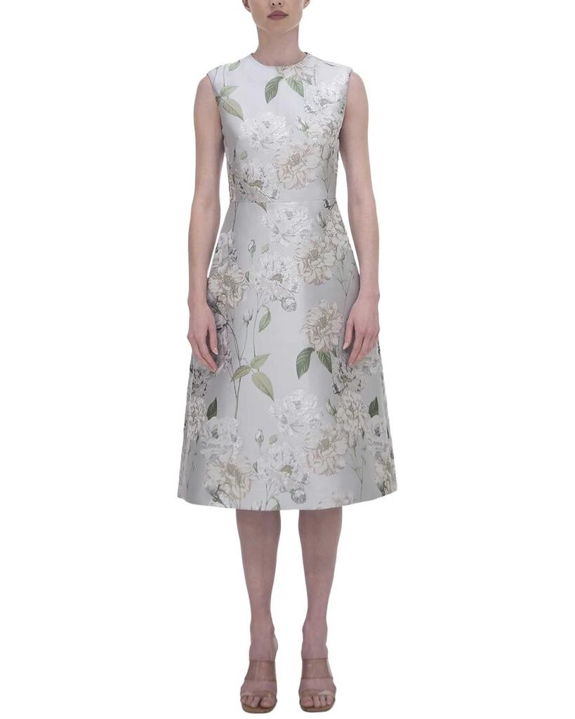 REEM ACRA Jacquard Sheath Dress 1