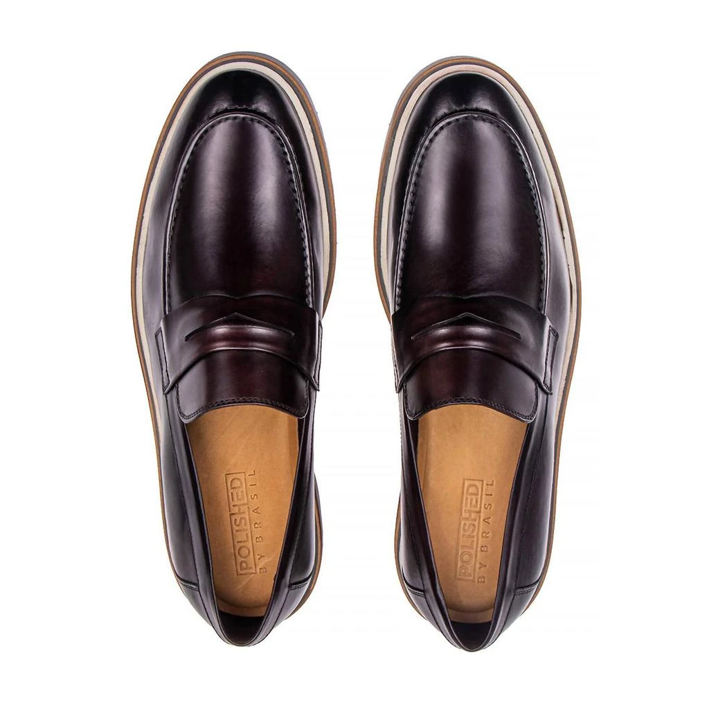 Viccini Men's Ferraro Loafer In Wine 2