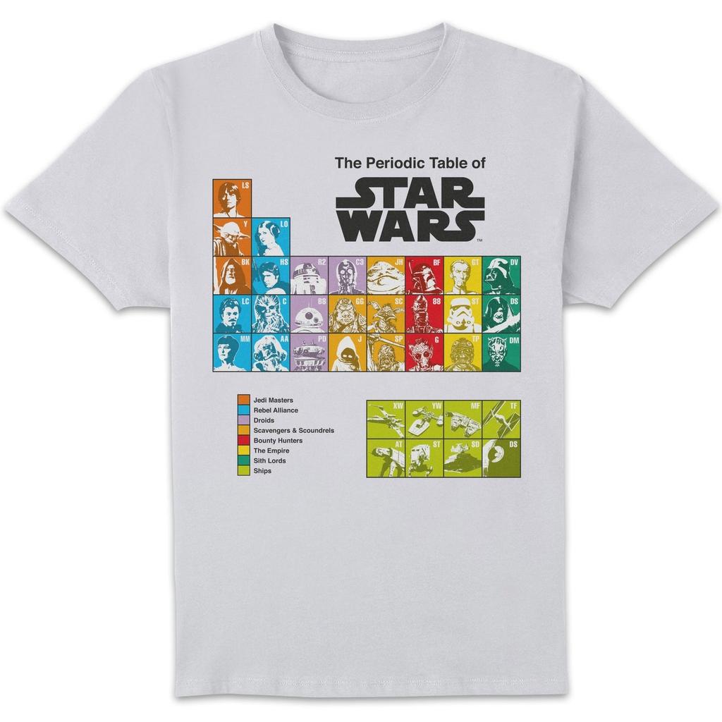 Star Wars Star Wars Periodic Table Unisex T-Shirt - White