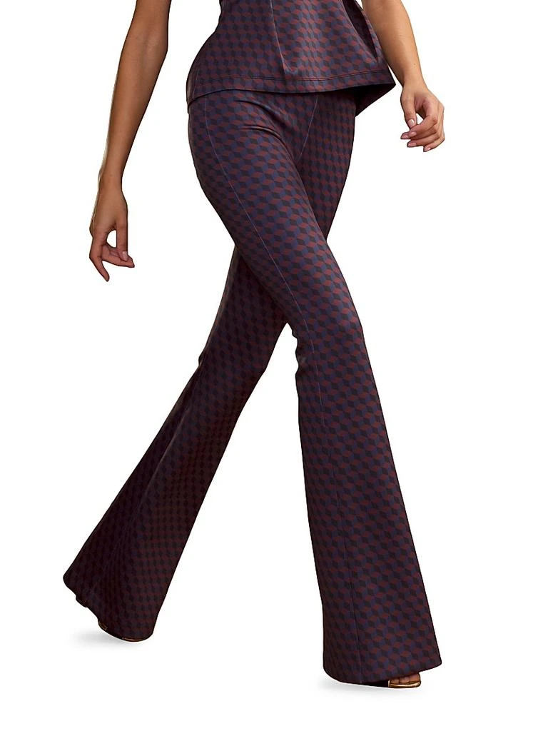 Cynthia Rowley Bonded Fit 
Flare Pants 5