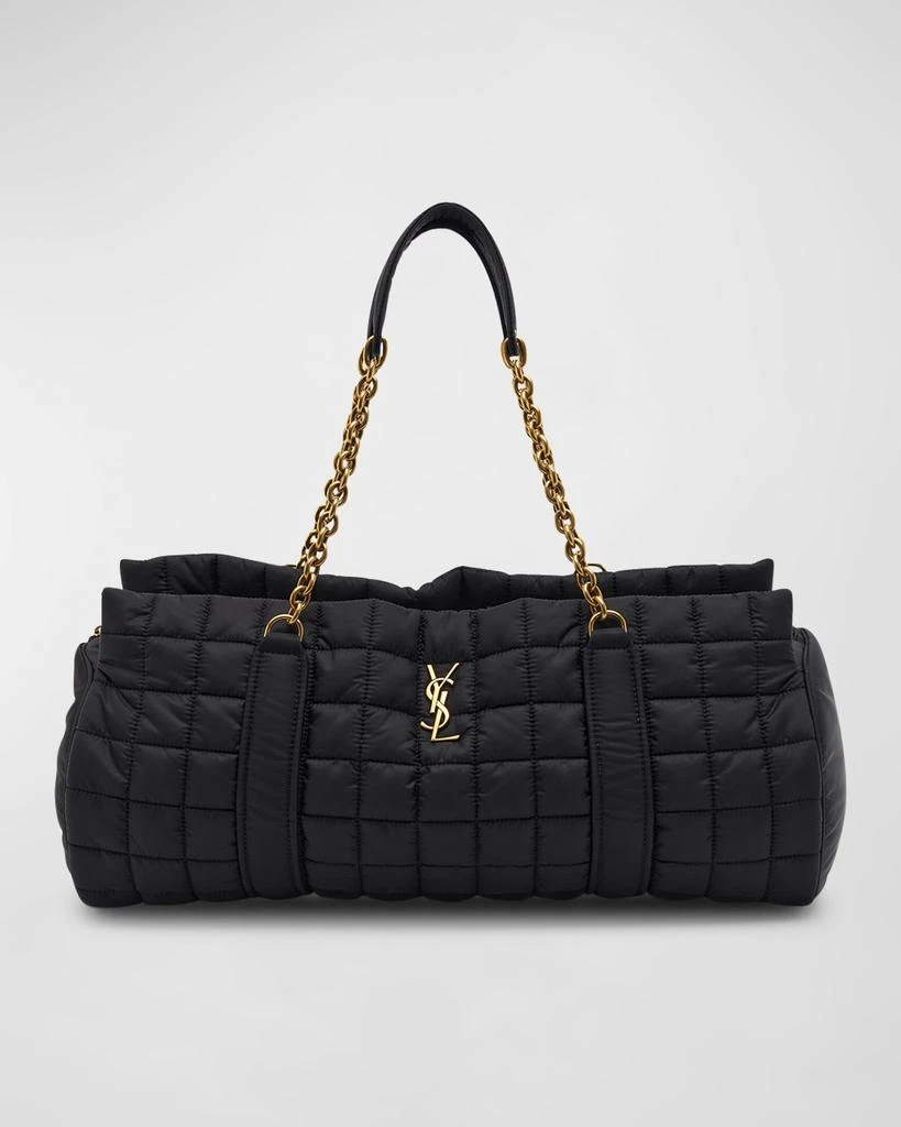 Yves Saint Laurent Gloria Travel YSL Duffel Bag in Quilted Nylon 1