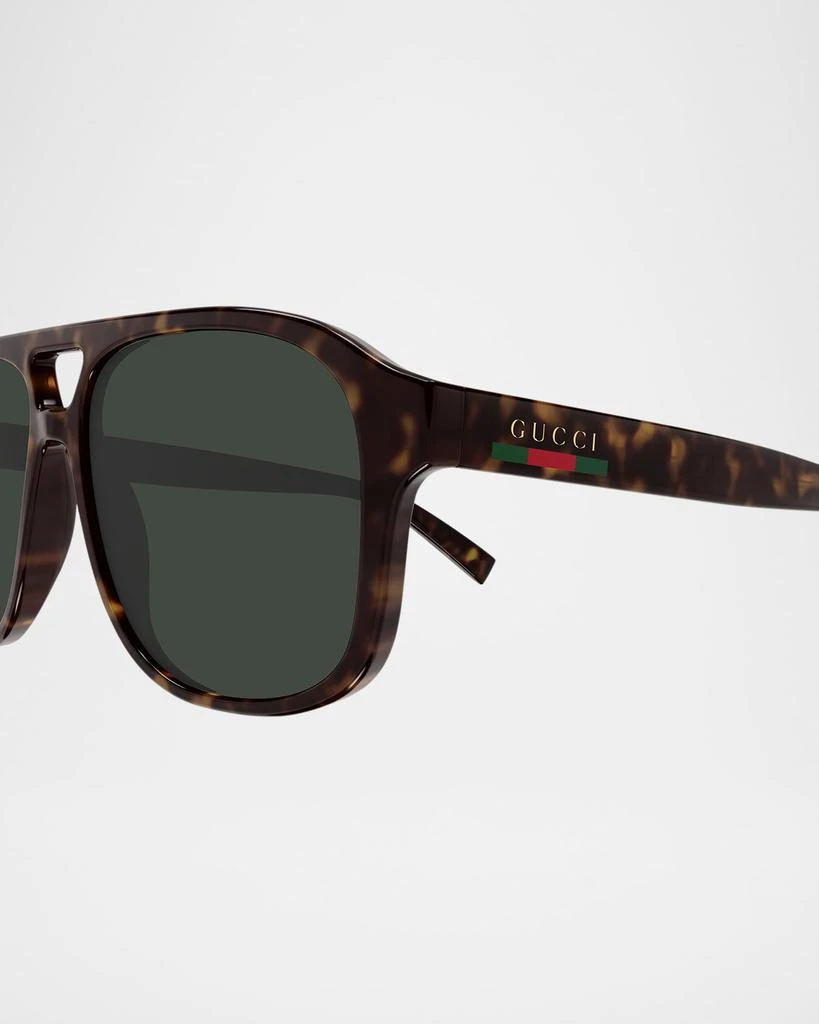 Gucci Men's GG1856SM Plastic Aviator Sunglasses 2