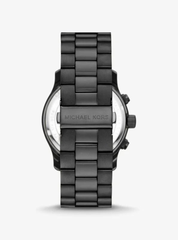 Michael Kors Oversized Runway Black-Tone Watch 3