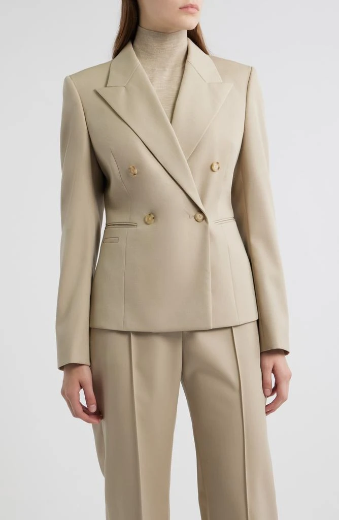 Hugo Boss Jiamia Double Breasted Virgin Wool Blazer