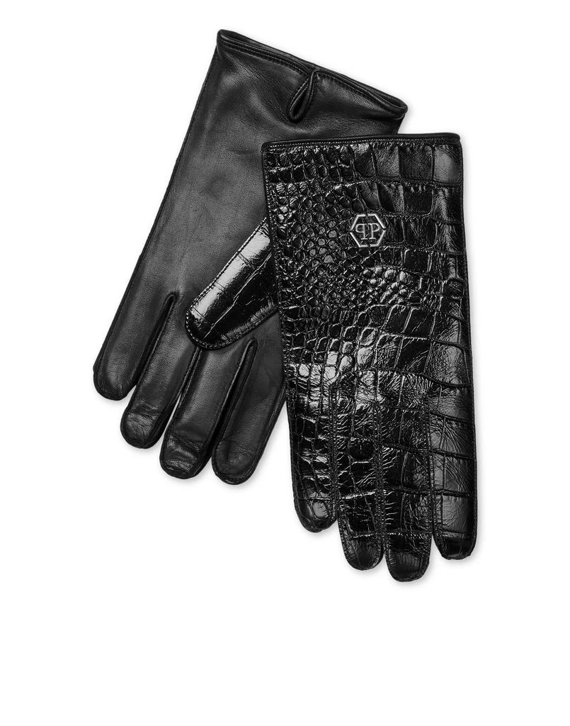 Philipp Plein Mid-gloves Hexagon from Premium Outlets
