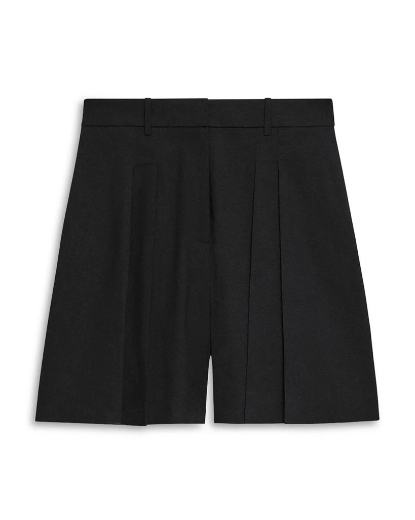 Theory Pleated Linen Shorts 10