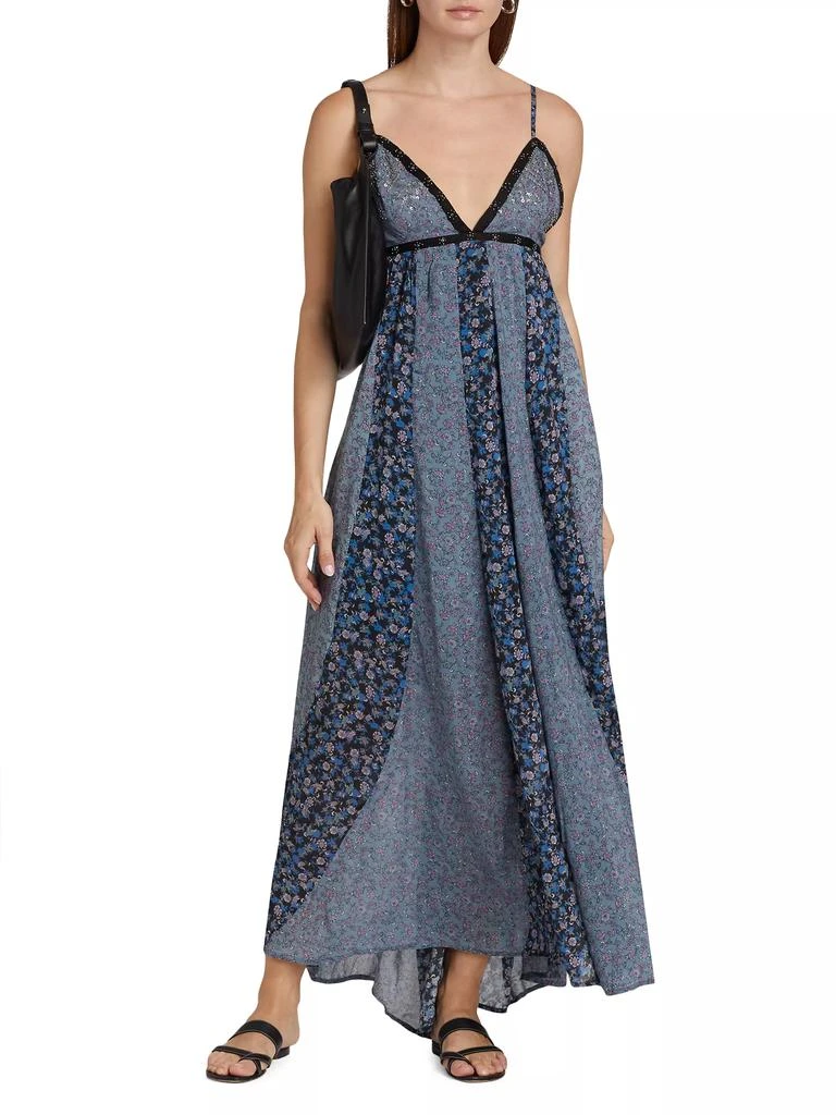 Free People Forever Time Paneled Floral Maxi Dress 2