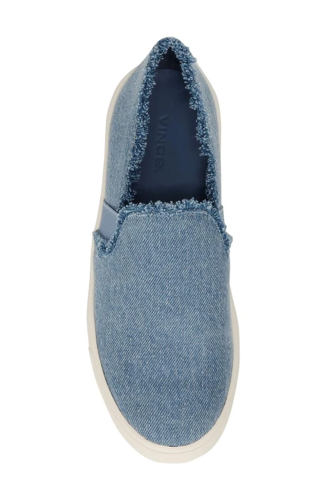 Vince Preston Frayed Denim Slip-On Sneaker 6