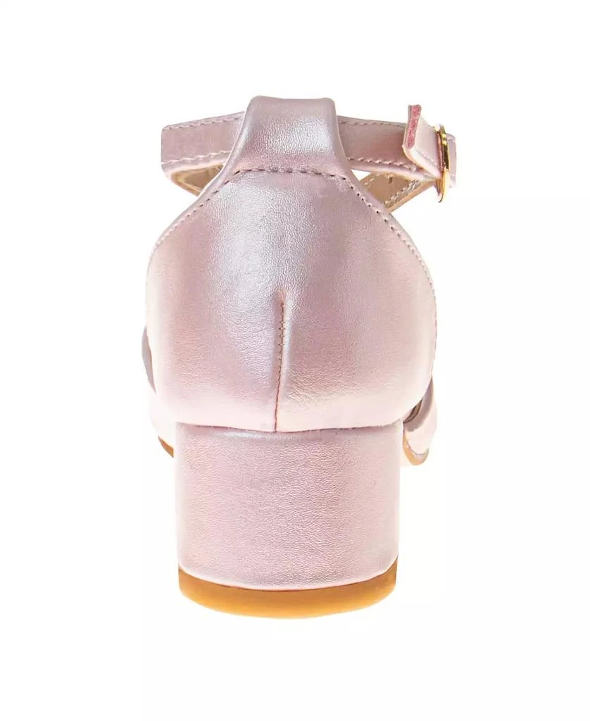 Laura Ashley Little and Big Girls Low Heeled Dress Shoe 4