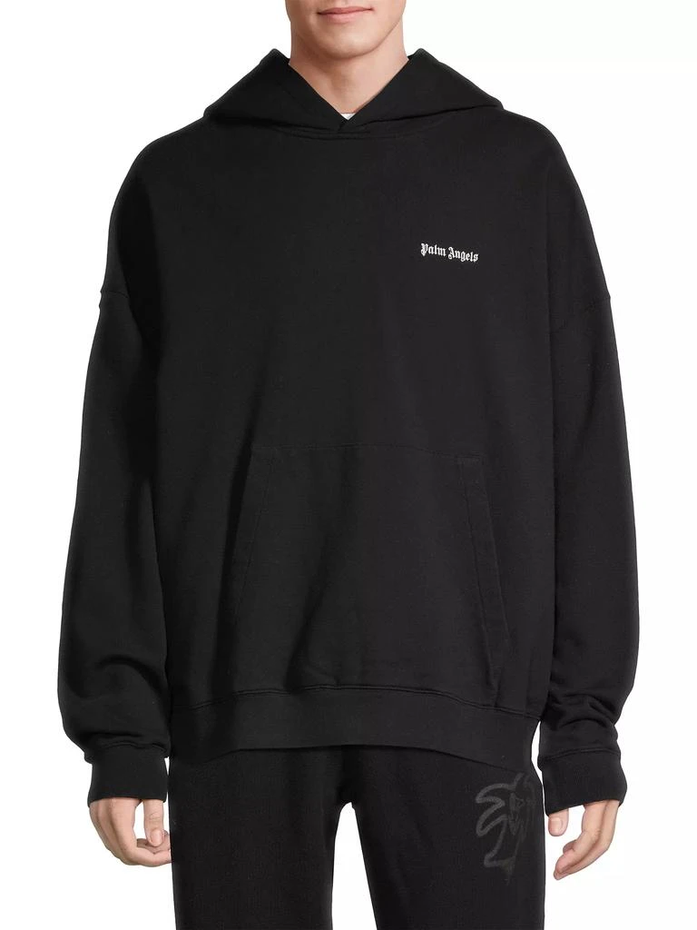 Palm Angels Oversized Embroidered Logo Hoodie 3