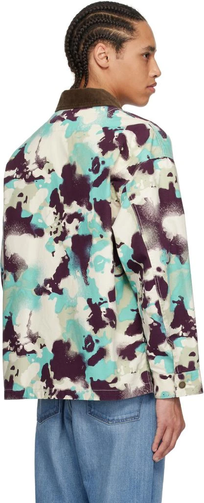 Bape Blue & Purple Map Camo Work Jacket 3