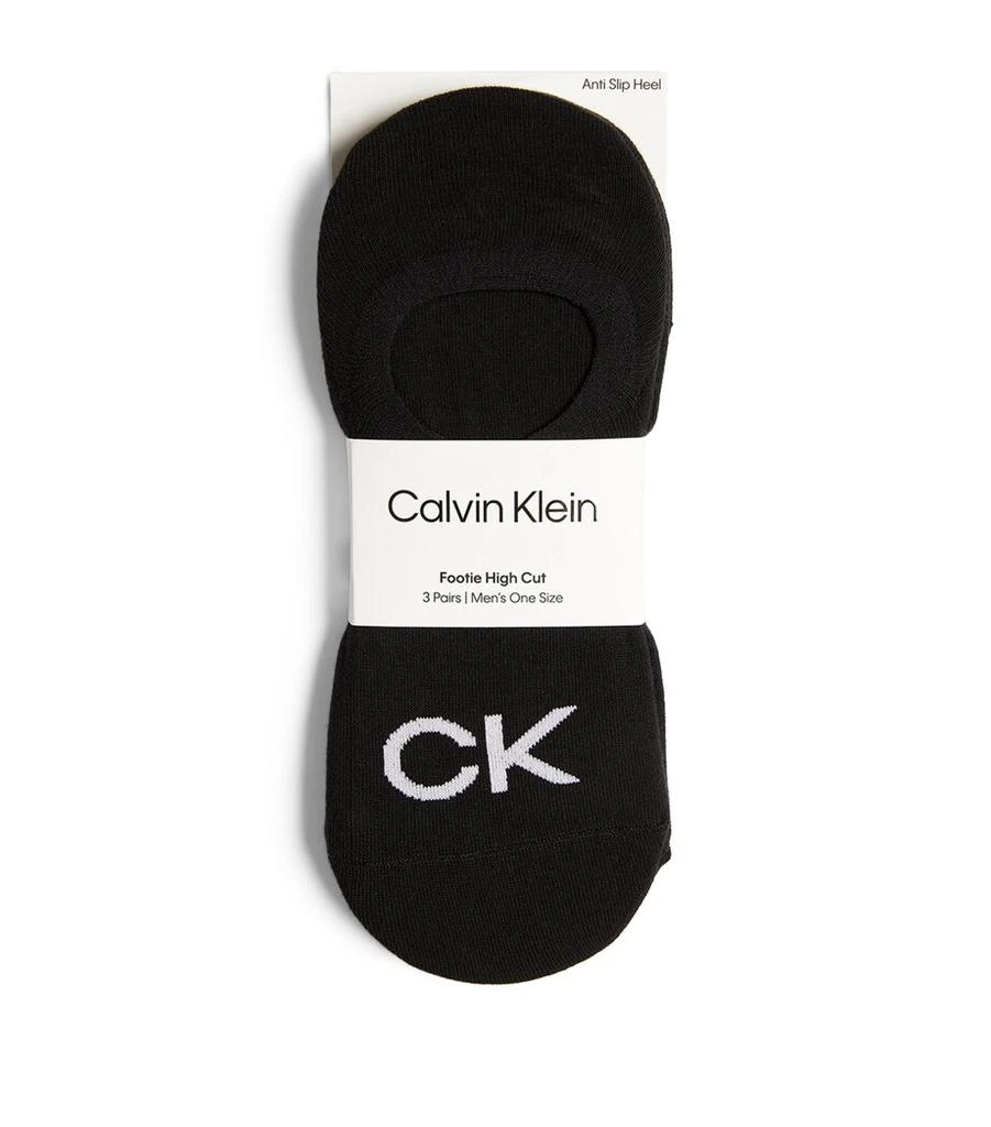 Calvin Klein Footie High Cut Socks (Pack of 3) 1
