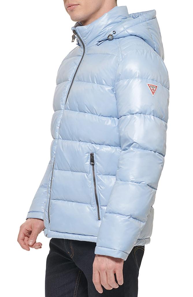 GUESS Hooded Solid Puffer Jacket - Coats - BeyondStyle