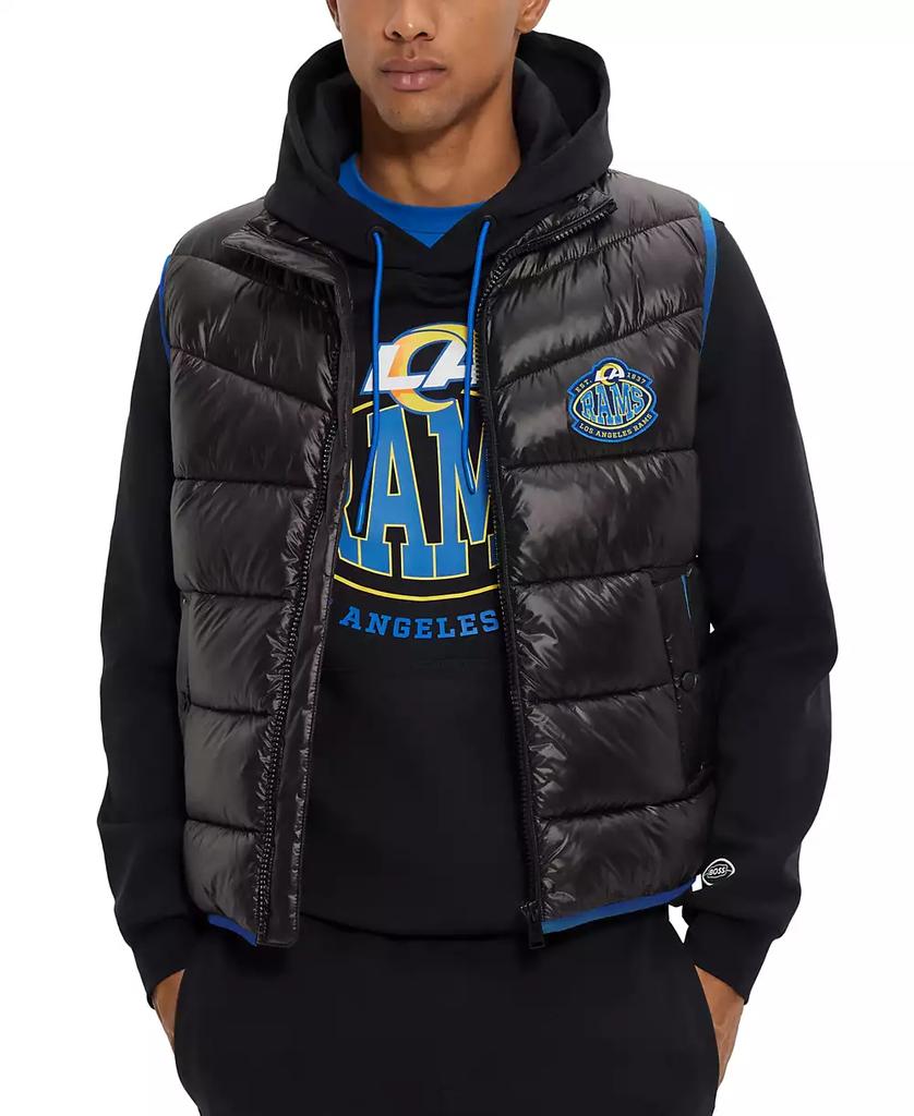 Hugo Boss Men's BOSS x NFL LA Rams Water-Repellent Padded Gilet
