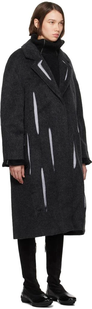 Kiko Kostadinov Gray Bowie Tailored Coat 2