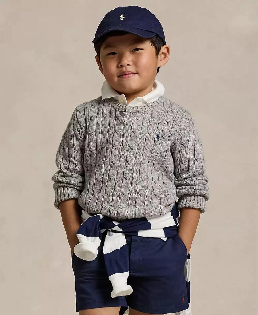 Ralph Lauren Boys 2-7 Cable-Knit Cotton Sweater 4