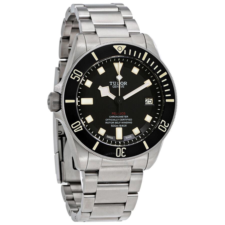 Tudor Pelagos LHD Lefty Automatic Black Dial Men's Watch 25610TNL-BKSTI