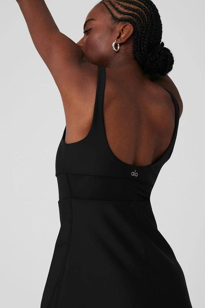 Alo Airlift Double Trouble Tennis Dress - Black 4
