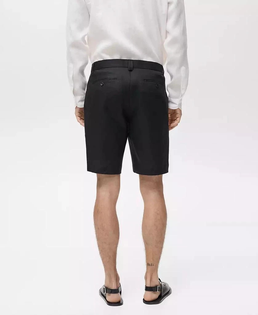 Mango Men's Tailored Linen Shorts 6