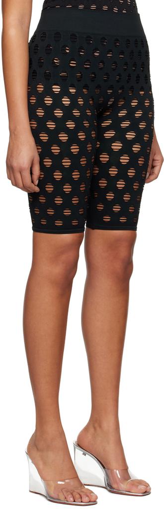 Maisie Wilen Black Perforated Shorts
