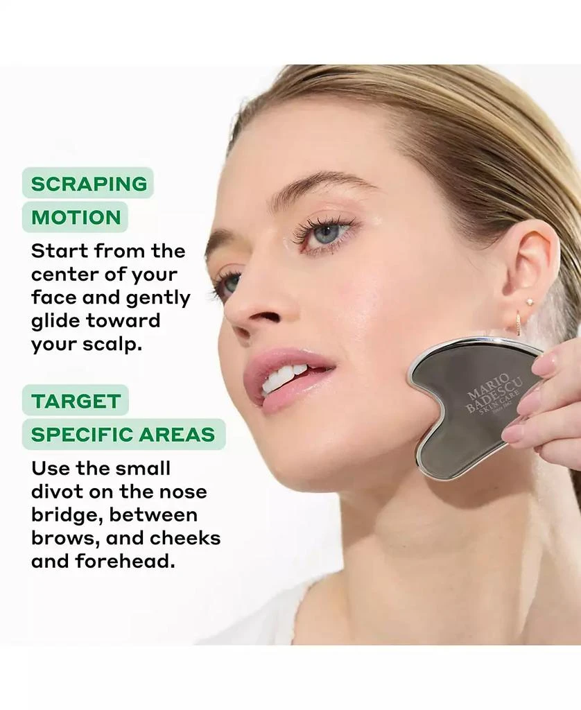 Mario Badescu 2-Pc. Stainless Steel Facial Roller & Gua Sha Set 8