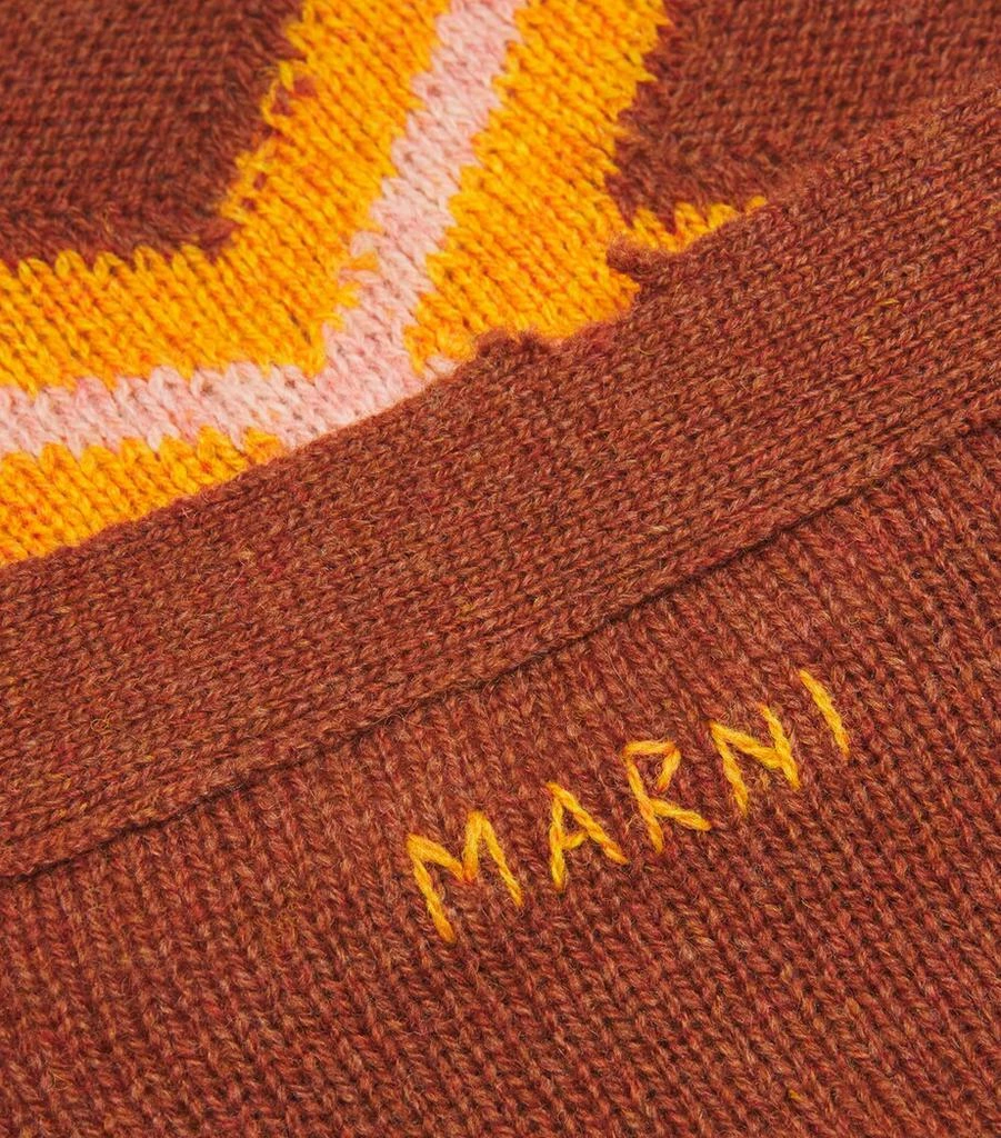 Marni Distressed V-Neck Cardigan 5