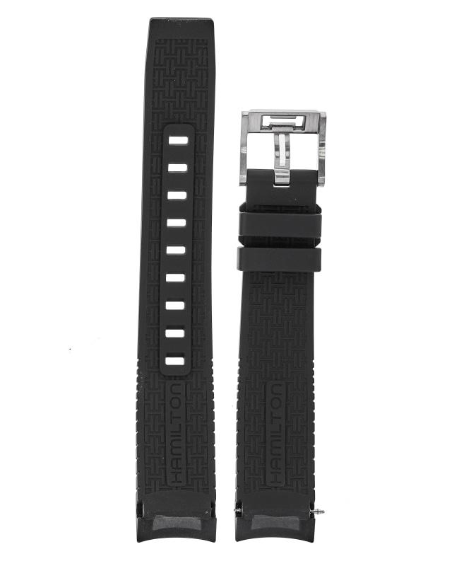 Hamilton Hamilton Hamilton Khaki Frogman 20/18mm Rubber Strap and Buckle Watch Band H600.776.136