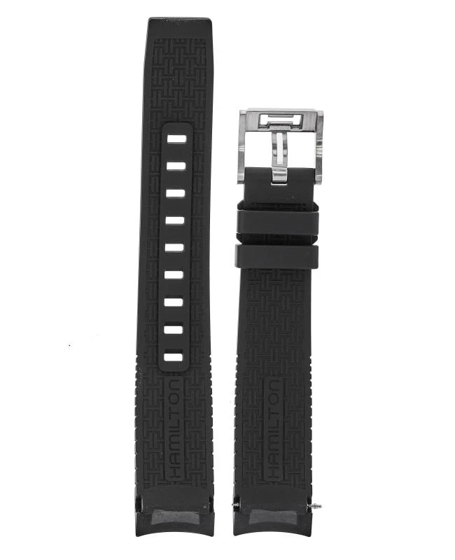 Hamilton Hamilton Hamilton Khaki Frogman 20/18mm Rubber Strap and Buckle Watch Band H600.776.136 2