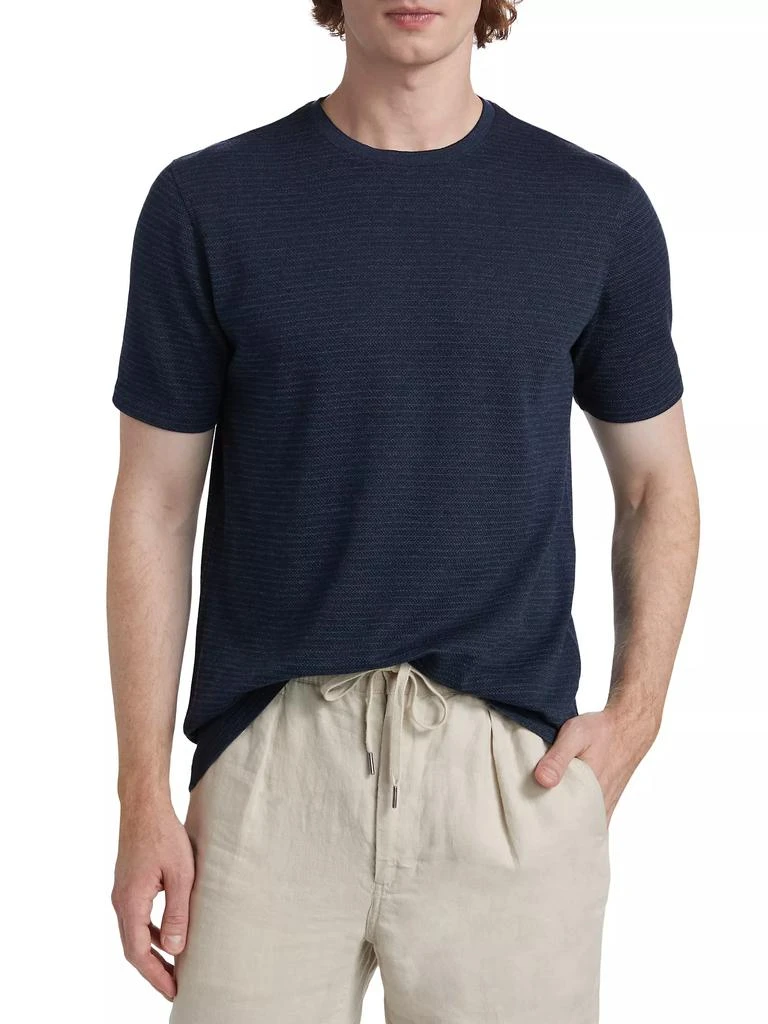 Saks Fifth Avenue COLLECTION Elevated Stripe T-Shirt 3