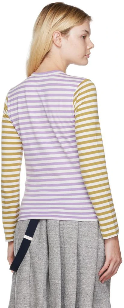 Comme des Garcons Purple & Orange Striped T-Shirt 3