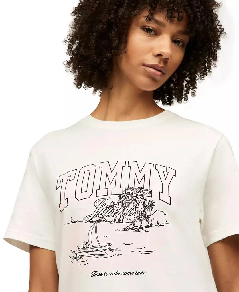 Tommy Jeans Women
s Relaxed Tonal Tropics Graphic Tee 3