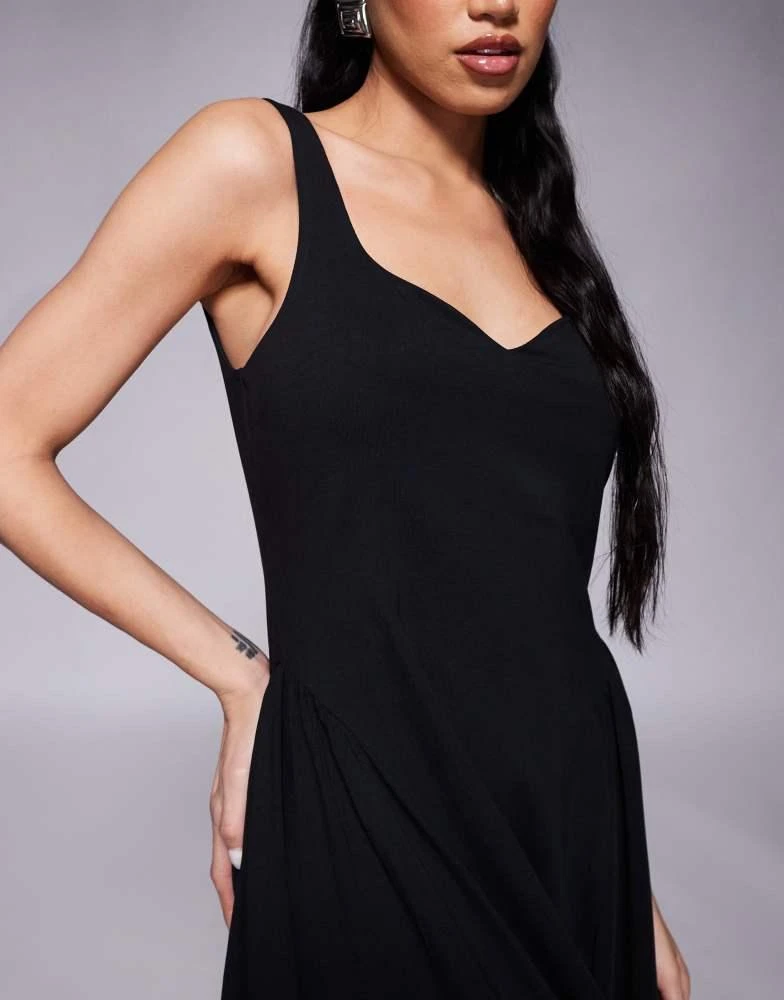 ASOS ASOS DESIGN summer maxi dress with full skirt in black 3