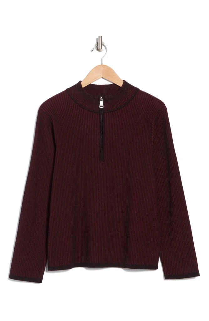 DKNY Ribbed Half Zip Sweater 3