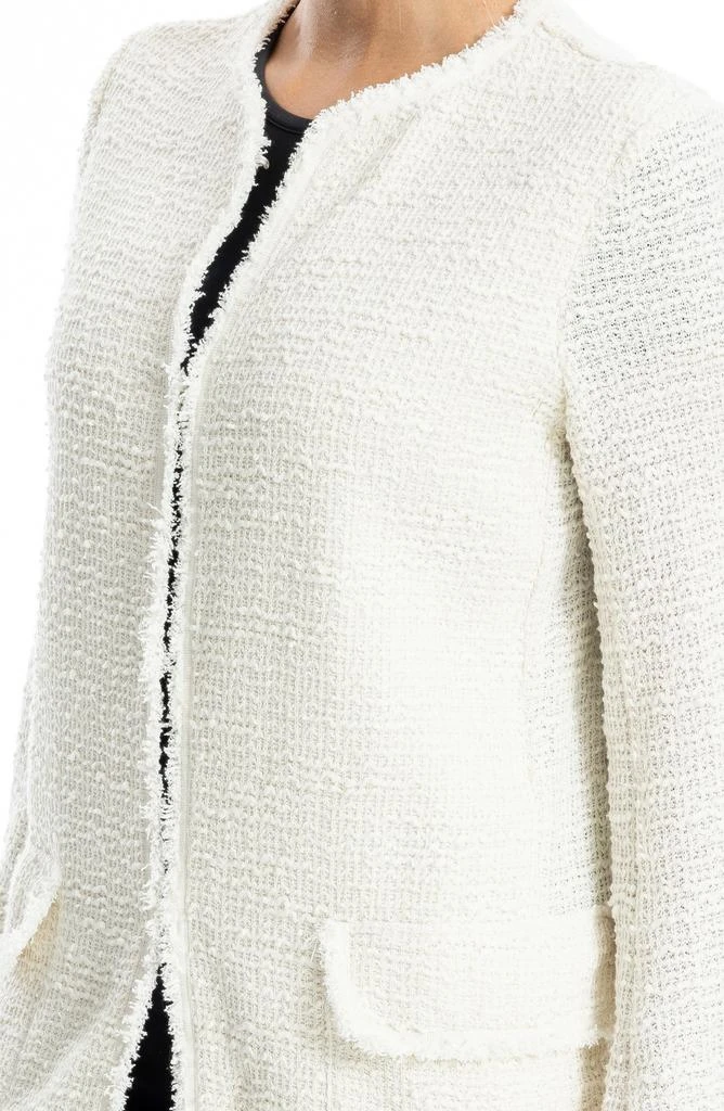 Max Studio Frayed Longline Tweed Jacket 3
