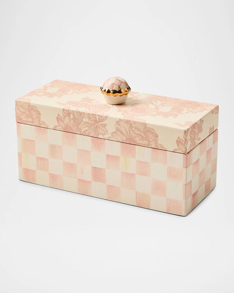 MacKenzie-Childs Rosy English Garden Faux Leather Box