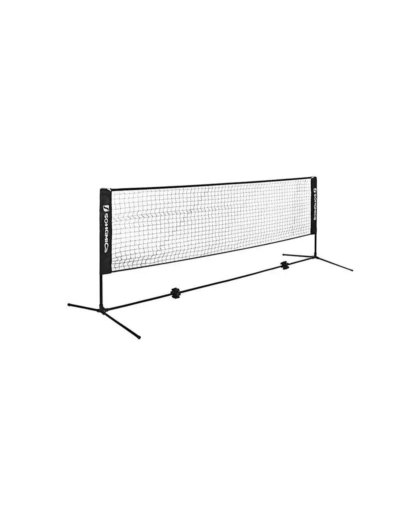 Slickblue Badminton Net Set, Portable Sports Set for Badminton, Tennis, Kids Volleyball, Pickleball, 16.5 Feet Long