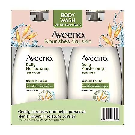 Aveeno Aveeno Daily Moisturizing Body Wash, 33 fl. oz., 2 pk.