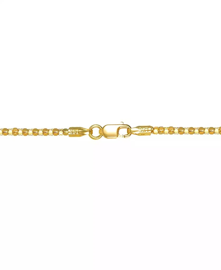 Italian Gold 14k Gold Necklace, 20" Diamond Cut Popcorn Chain (1-5/8mm) 3