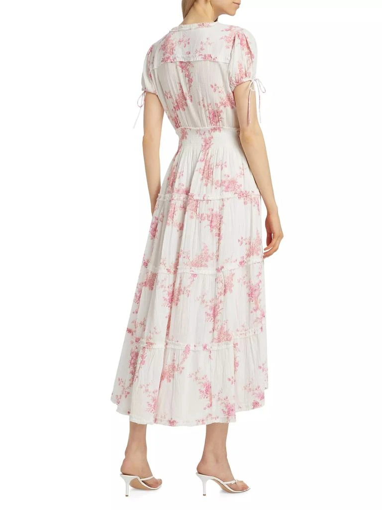 LOVESHACKFANCY Florence Liana Cotto Vessara Midi-Dress 5