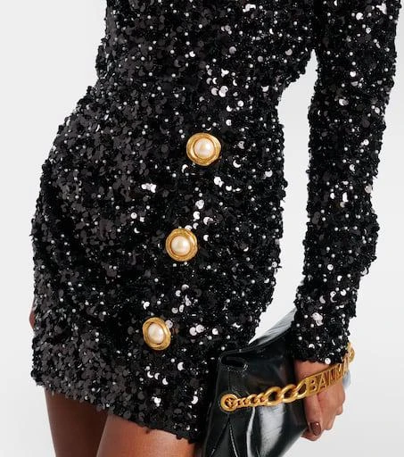 Balmain Sequined minidress 5