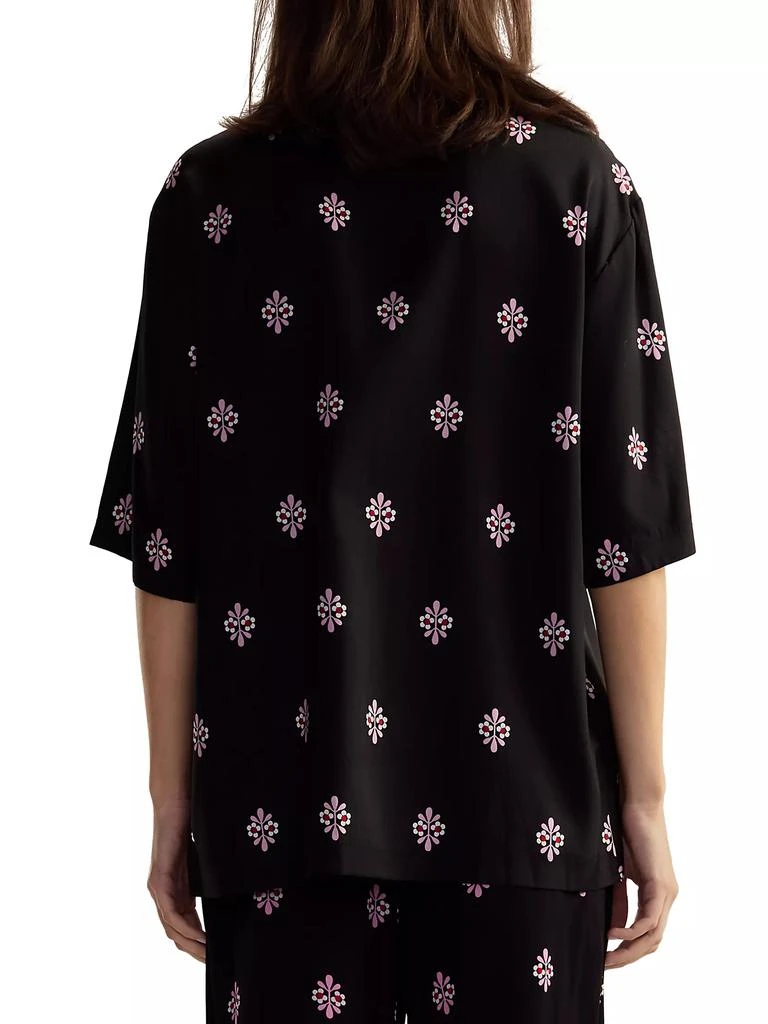Cynthia Rowley Floral Oversized Camp Shirt 4
